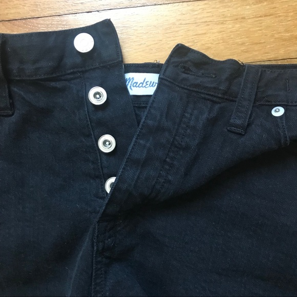 MADEWELL high rise denim cut off jeans - Picture 4 of 6